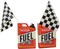 4E's Novelty 24 Race Car Popcorn Boxes w/ 24 Checkered Flags - Car Themed Party Decorations & Supplies